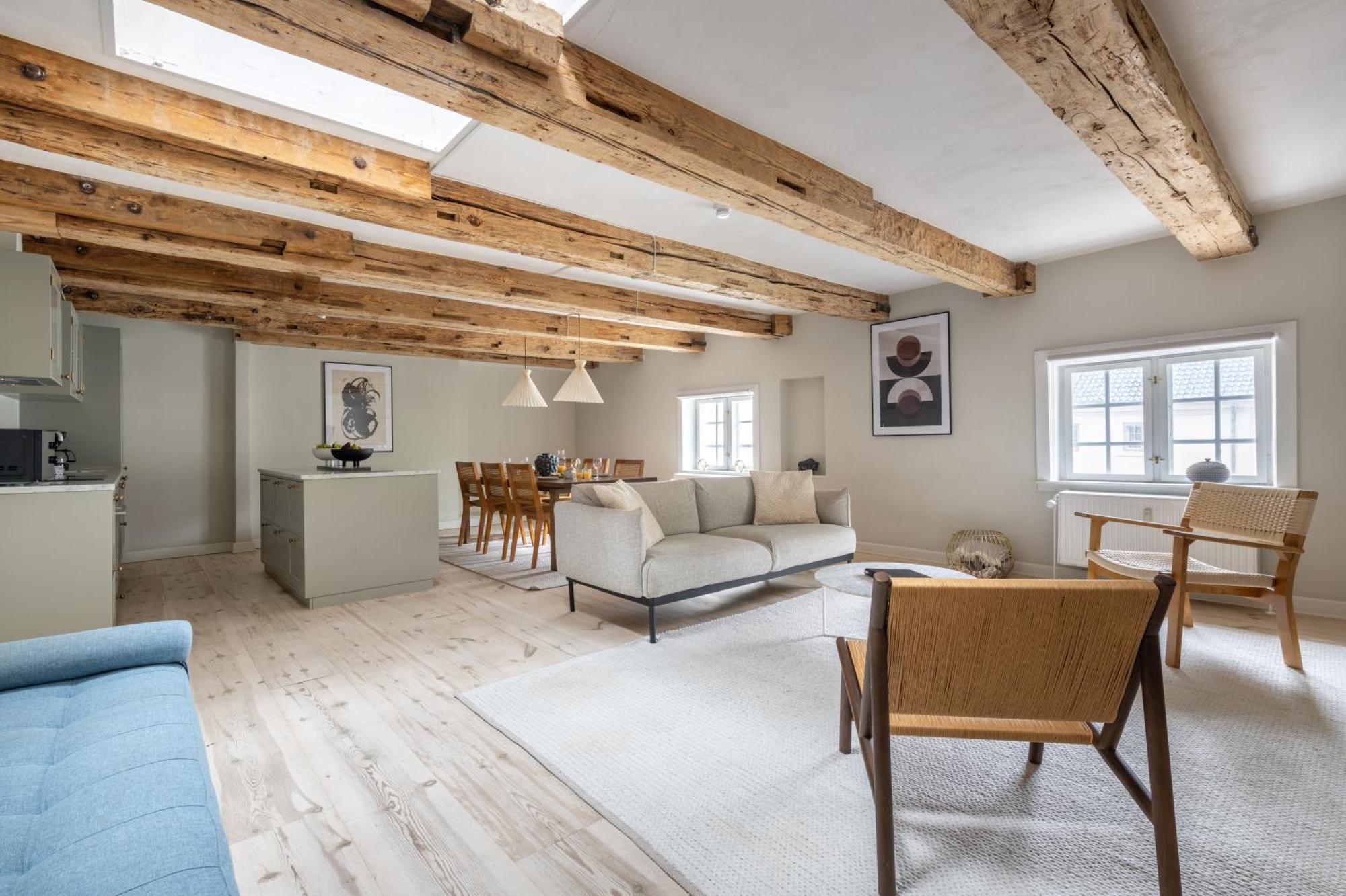 City Apartment With Exposed Ceiling Beams Copenhaga Exterior foto